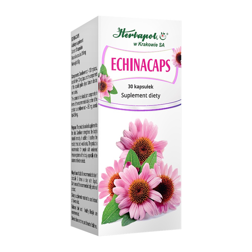 HERBAPOL KRAKÓW Echinacaps 30kaps. HERBAPOL KRAKÓW 21HEWKAPEC