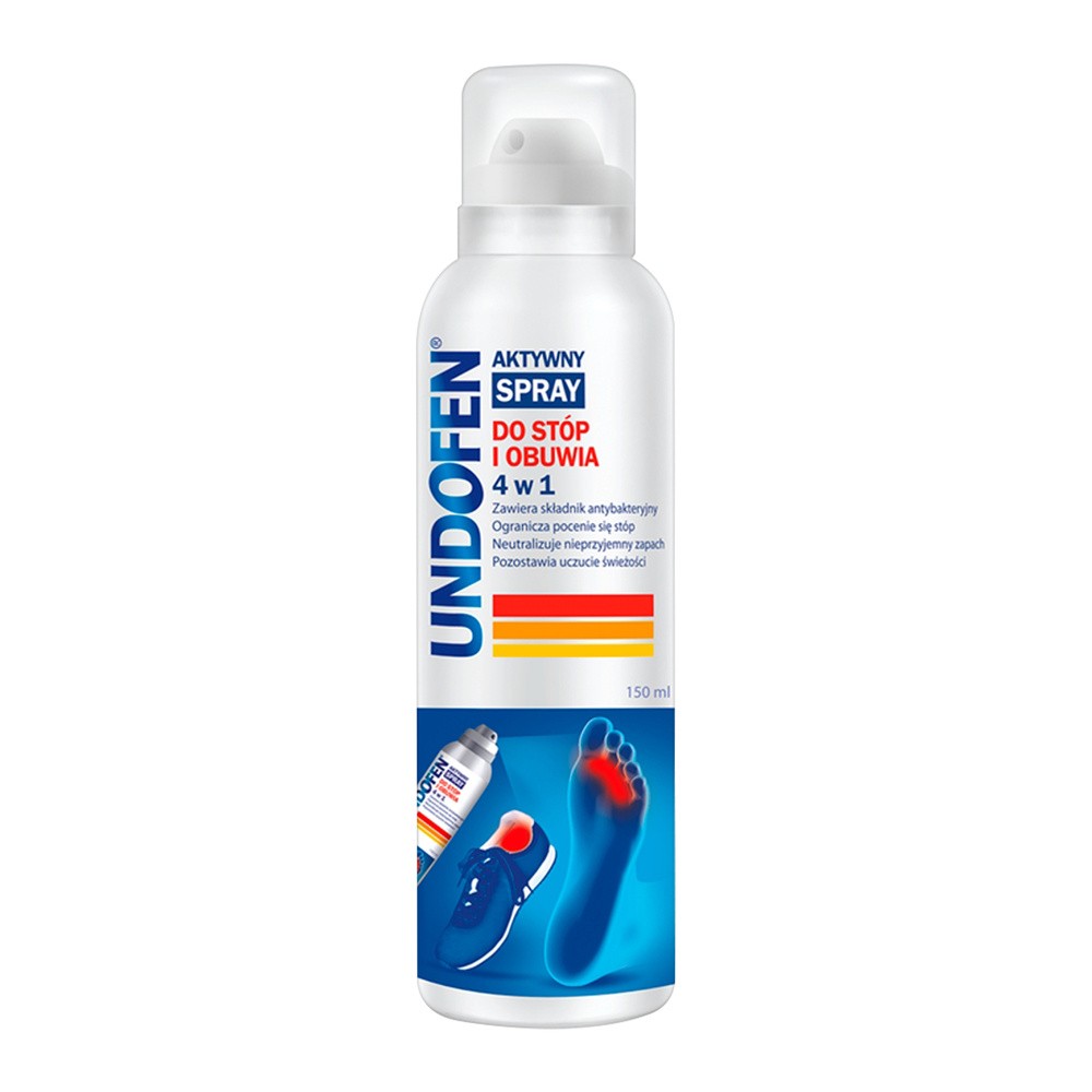 Undofen Aktywny spray 4w1 do stóp i obuwia 150ml