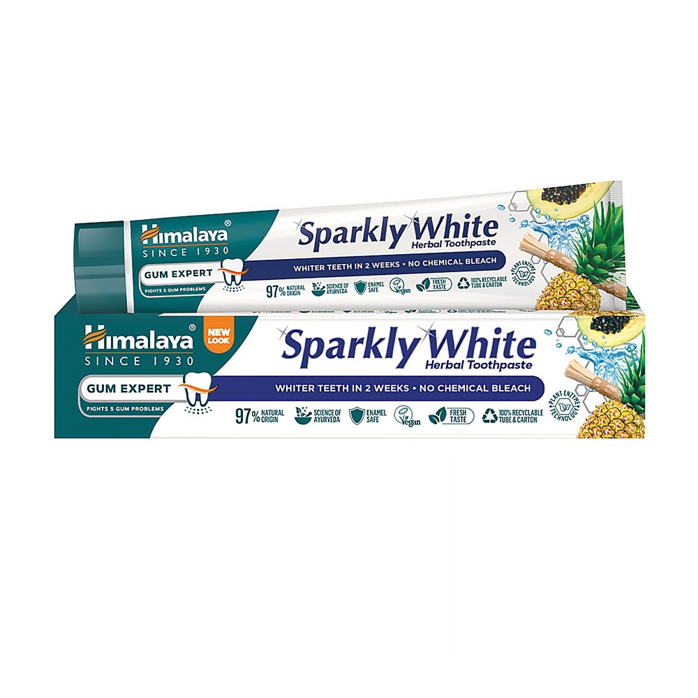 Himalaya Drug Company HIMALAYA Herbals Sparkly-White 75ml - ziołowa pasta wybiel