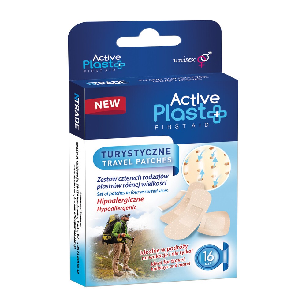 NTRADE Active Plast plastry turystyczne x 16 szt |  OD 199 PLN!