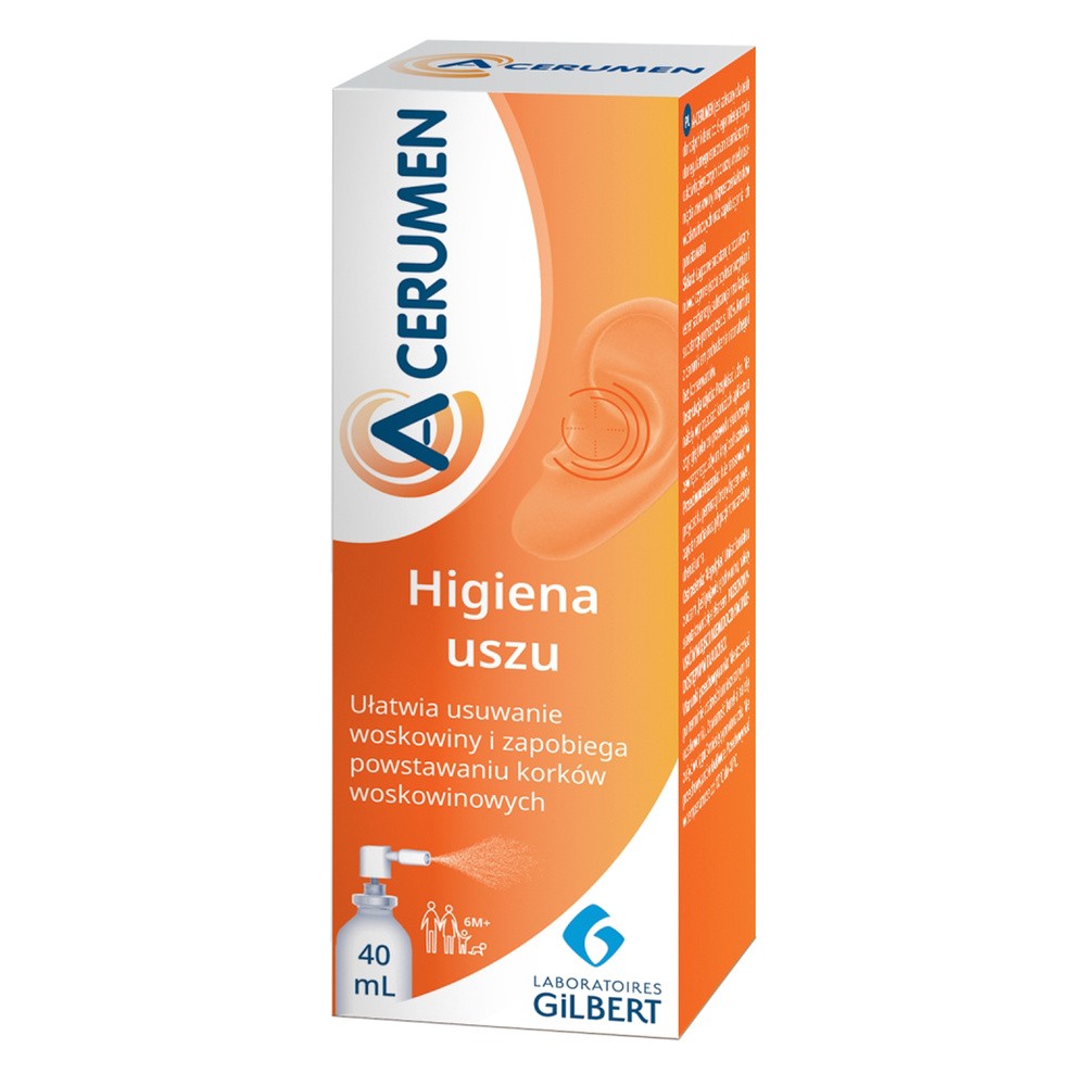 GLENMARK A-cerumen preparat do higieny uszu 40 ml |  OD 199 PLN!