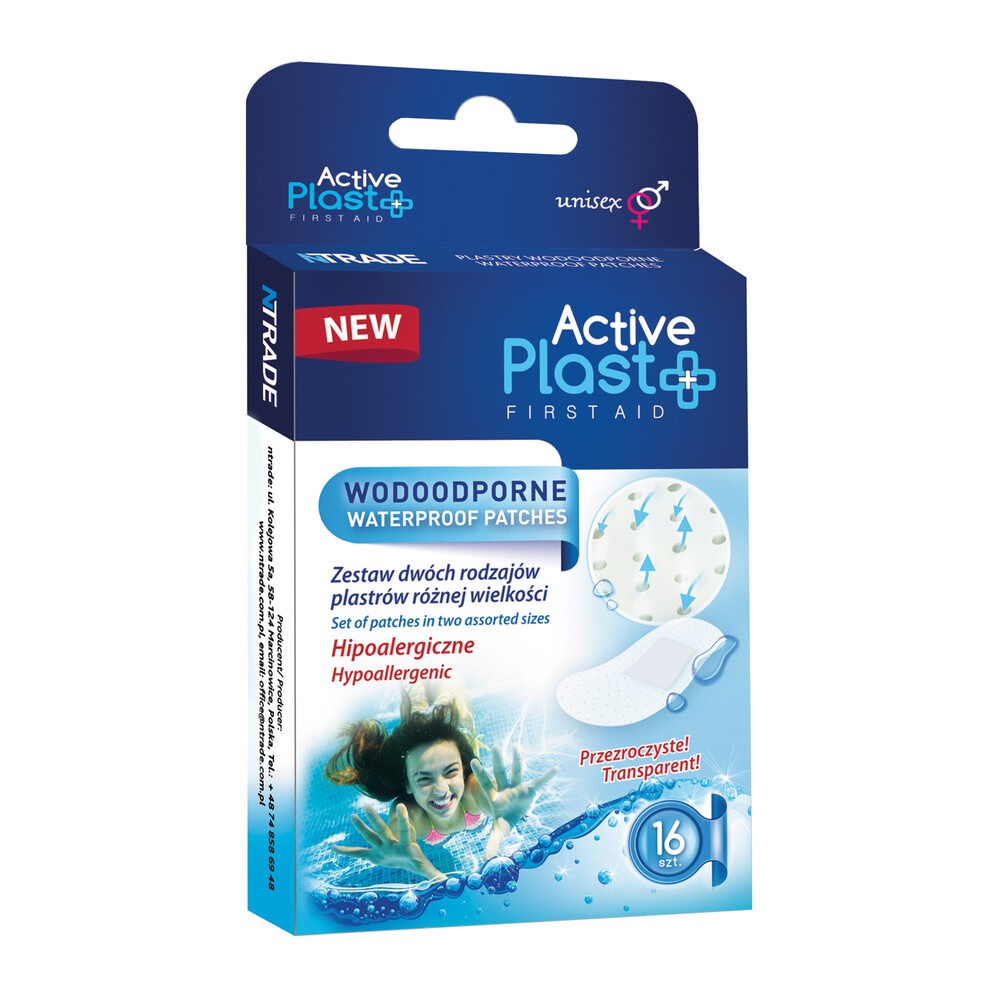 NTRADE Active Plast plastry wodoodporne x 16 szt |  OD 199 PLN!