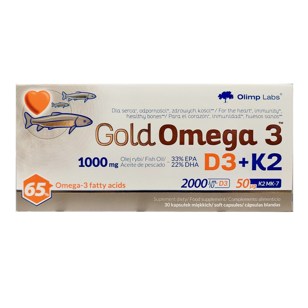 Olimp Gold Omega 3 D3+K2 30Caps (3203341)