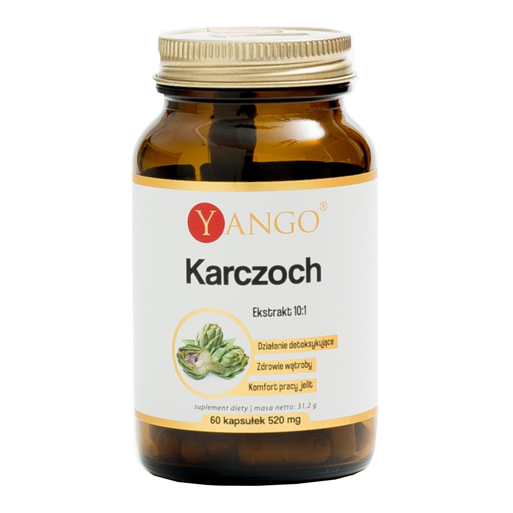 YANGO Karczoch - ekstrakt 10:1 - 60 kapsułek YANGO 9D92-387BE