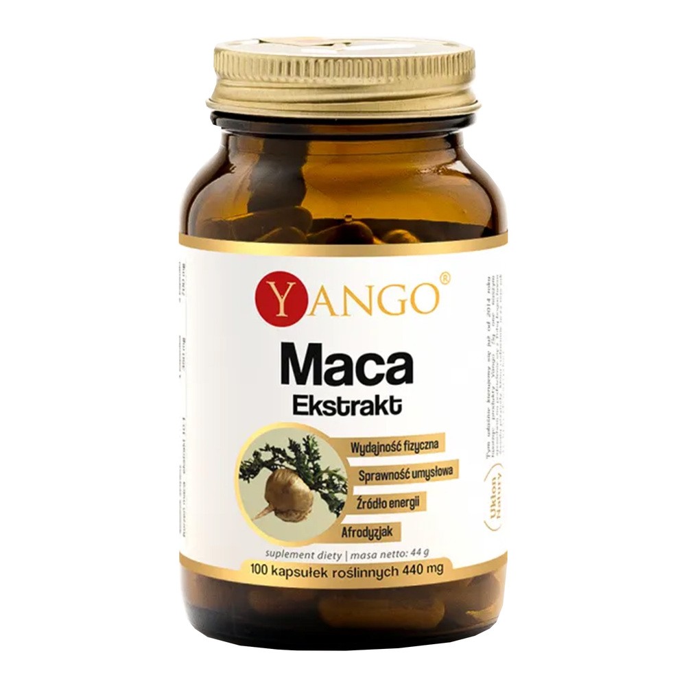 Yango Korzeń Maca - ekstrakt 10:1 - 100 kaps Yango 13AC-371F7
