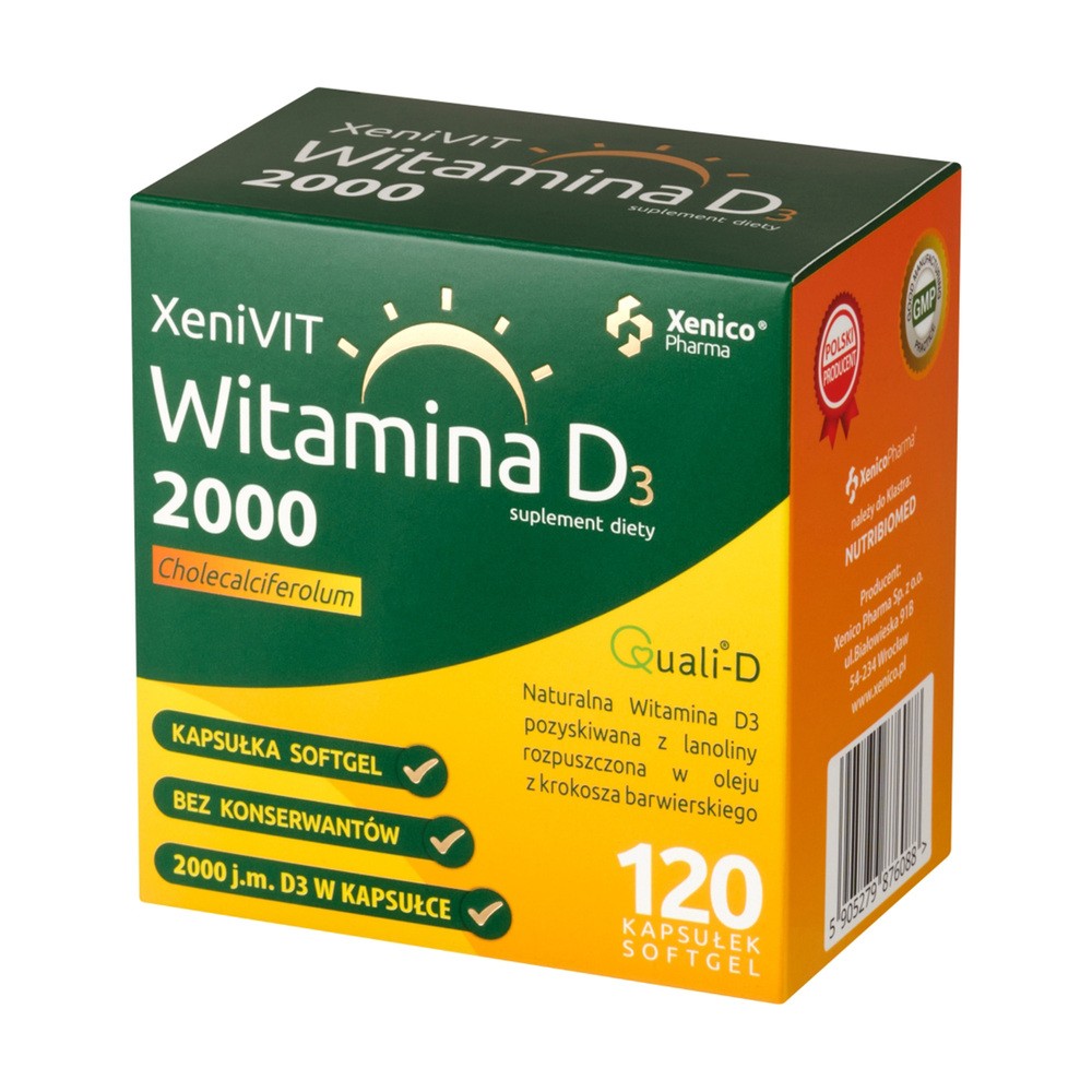 XENICO Xenivit Witamina D 2000 120 Kaps.