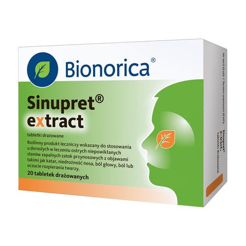 Opinie o Sinupret extract, 160 mg, 20 tabletek