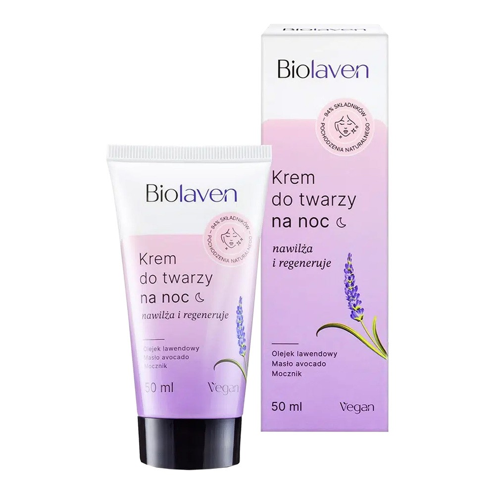 BIOLAVEN Krem do twarzy nawilżająco-regenerujący na noc 50ml