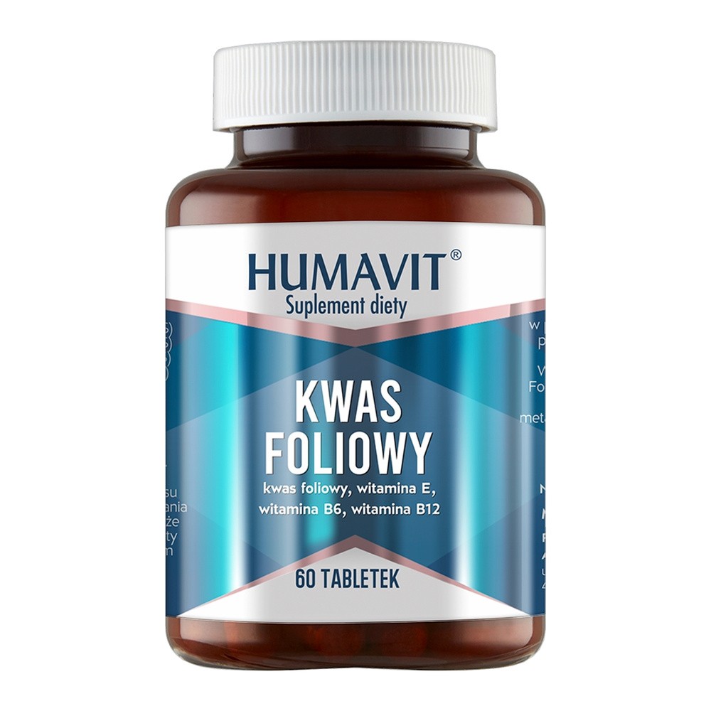 Varia Varia: Kwas Foliowy (z witaminami B6, B12 i E) - 60 szt.