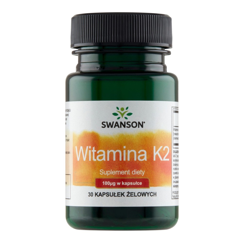 SWANSON Witamina K2 naturalna 100mcg 30 kaps