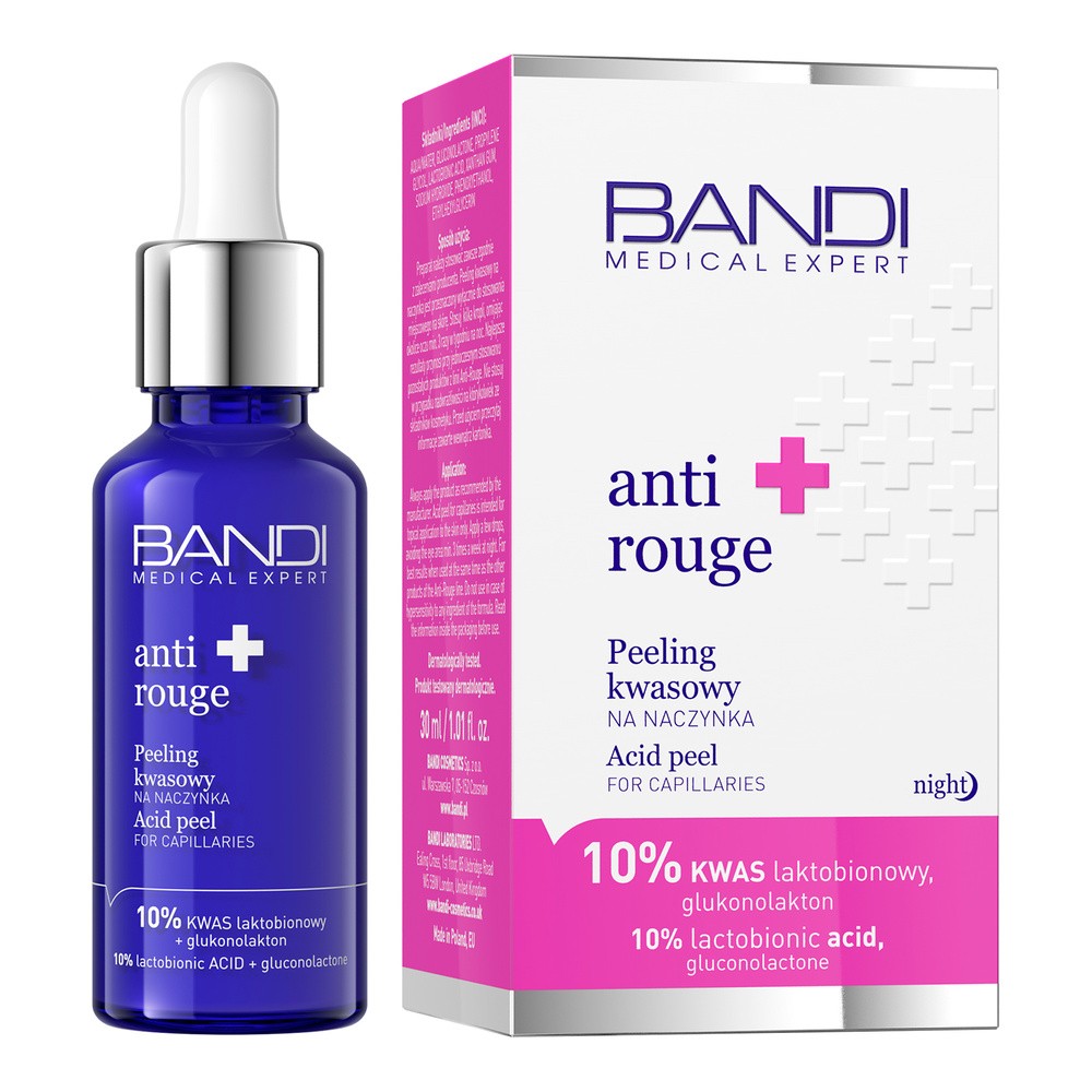 Bandi Medical Expert Anti Rouge, peeling kwasowy na naczynka, 30 ml