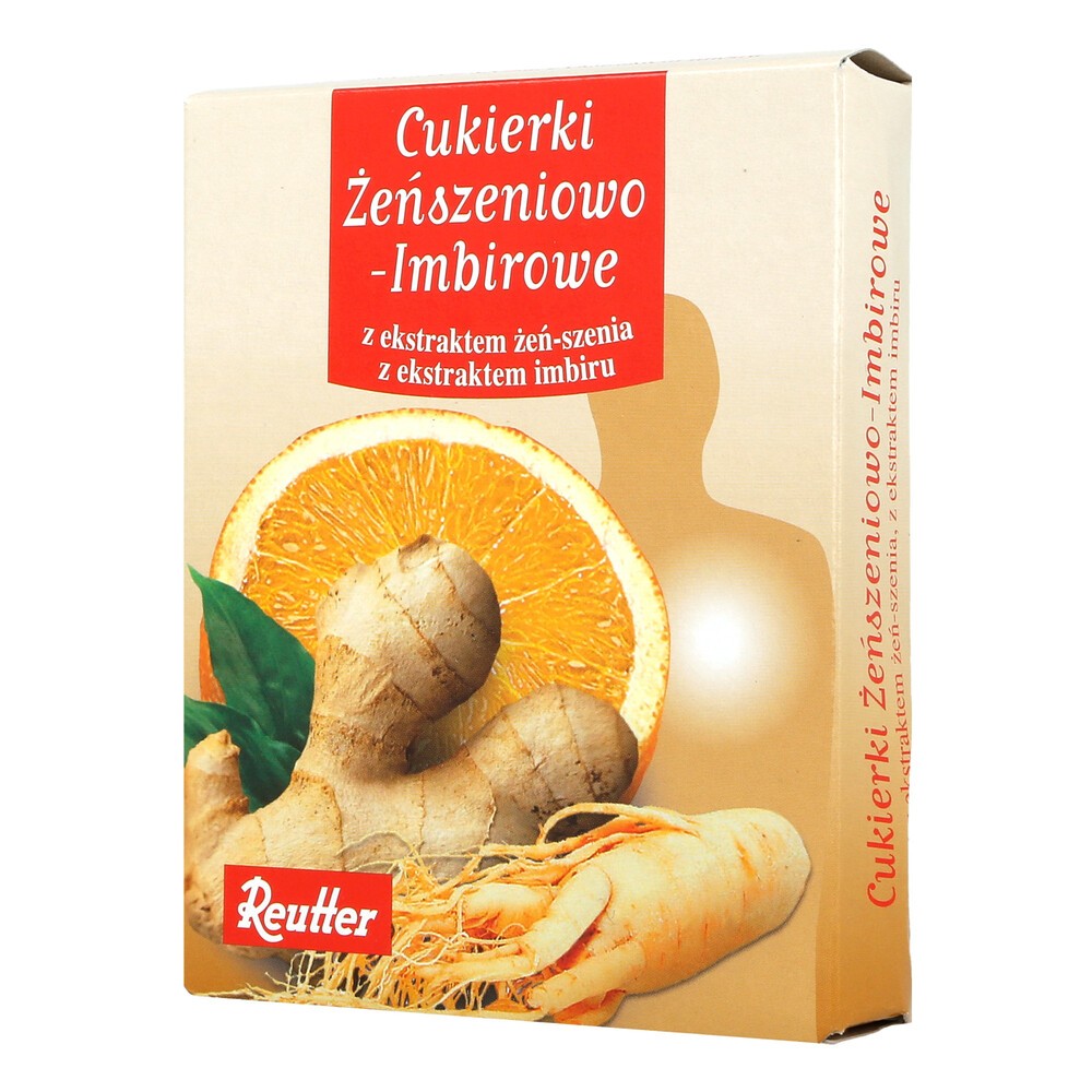 REUTTER Cukierki Żeńszeń + Imbir 50g REUTTER 21SZUCURZE