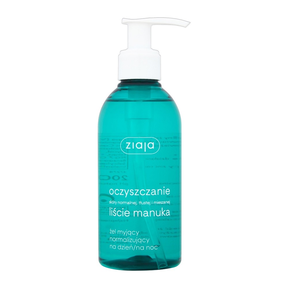 Ziaja OCZYSZCZANIE LIŚCIE MANUKA Żel myjący normalizujący na dzień/na noc 200ml