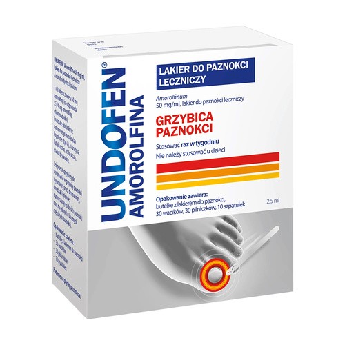 Omega Pharma Undofen Amorolfina leczniczy lakier do paznokci 2,5 ml |  OD 199 PLN!