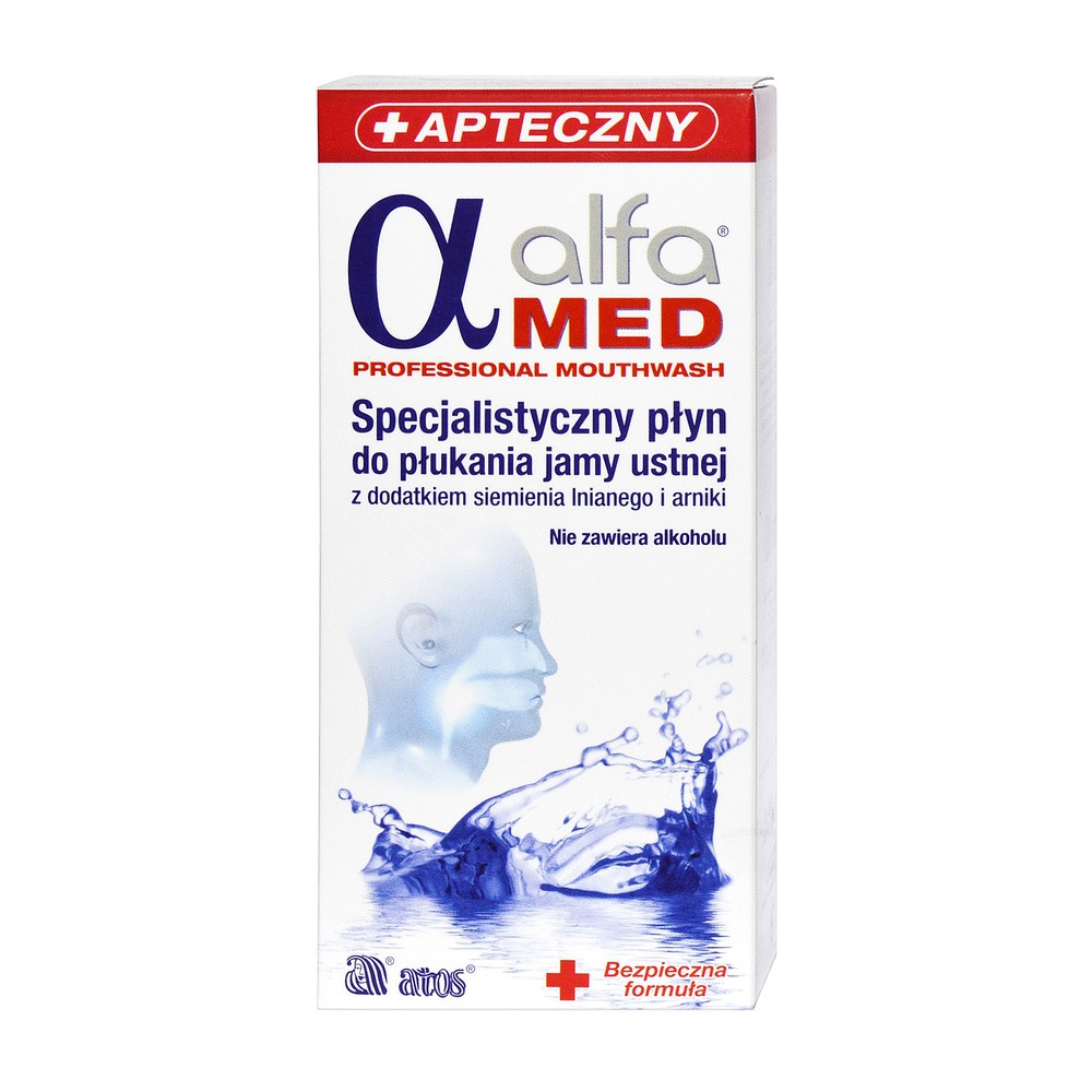 Alfa Med Specjalistyczny płyn do płukania jamy ustnej dla osób przed w trakcie i po terapii nowotworowej