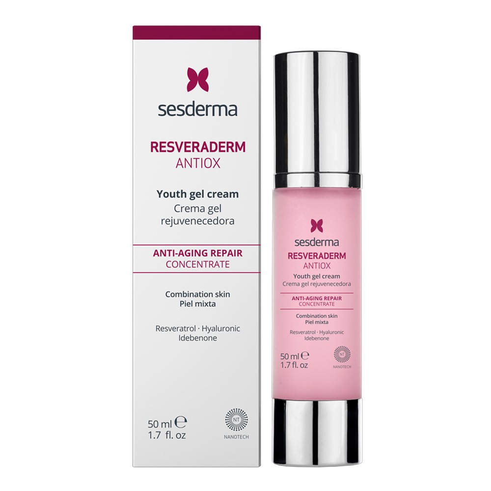 SesDerma Resveraderm AntiOX Cream Krem przeciwstarzeniowy 50 ml