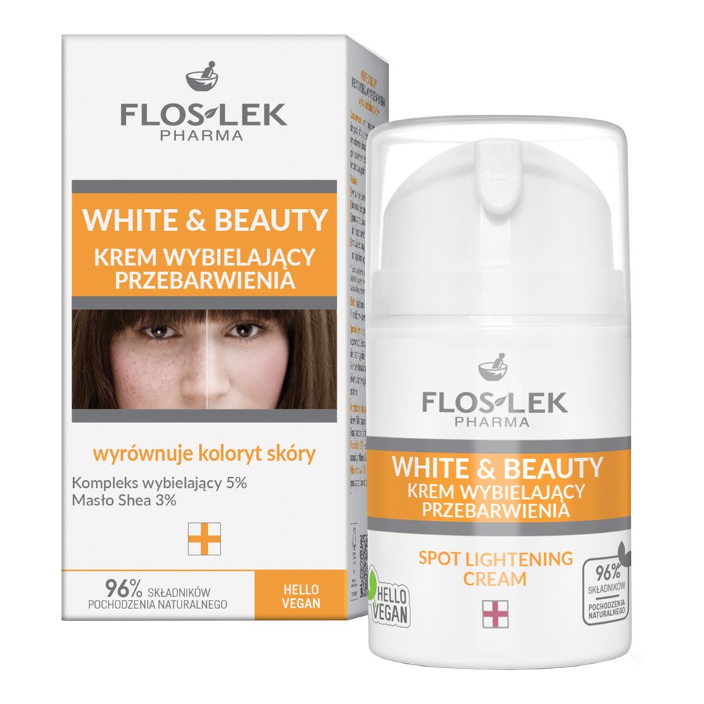 Flos-Lek White & Beauty krem wybielający przebarwienia 50ml 100130-uniw