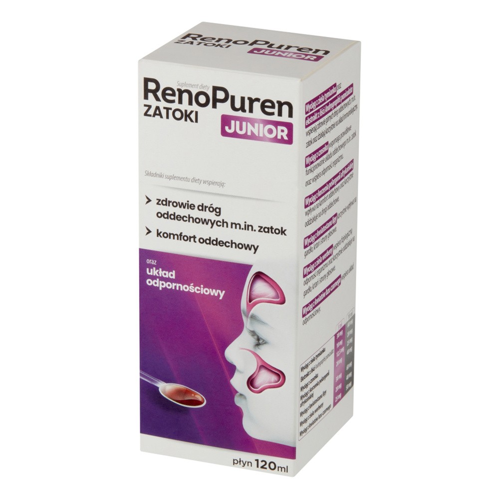 Opinie o RENOPUREN Zatoki Junior płyn 120 ml