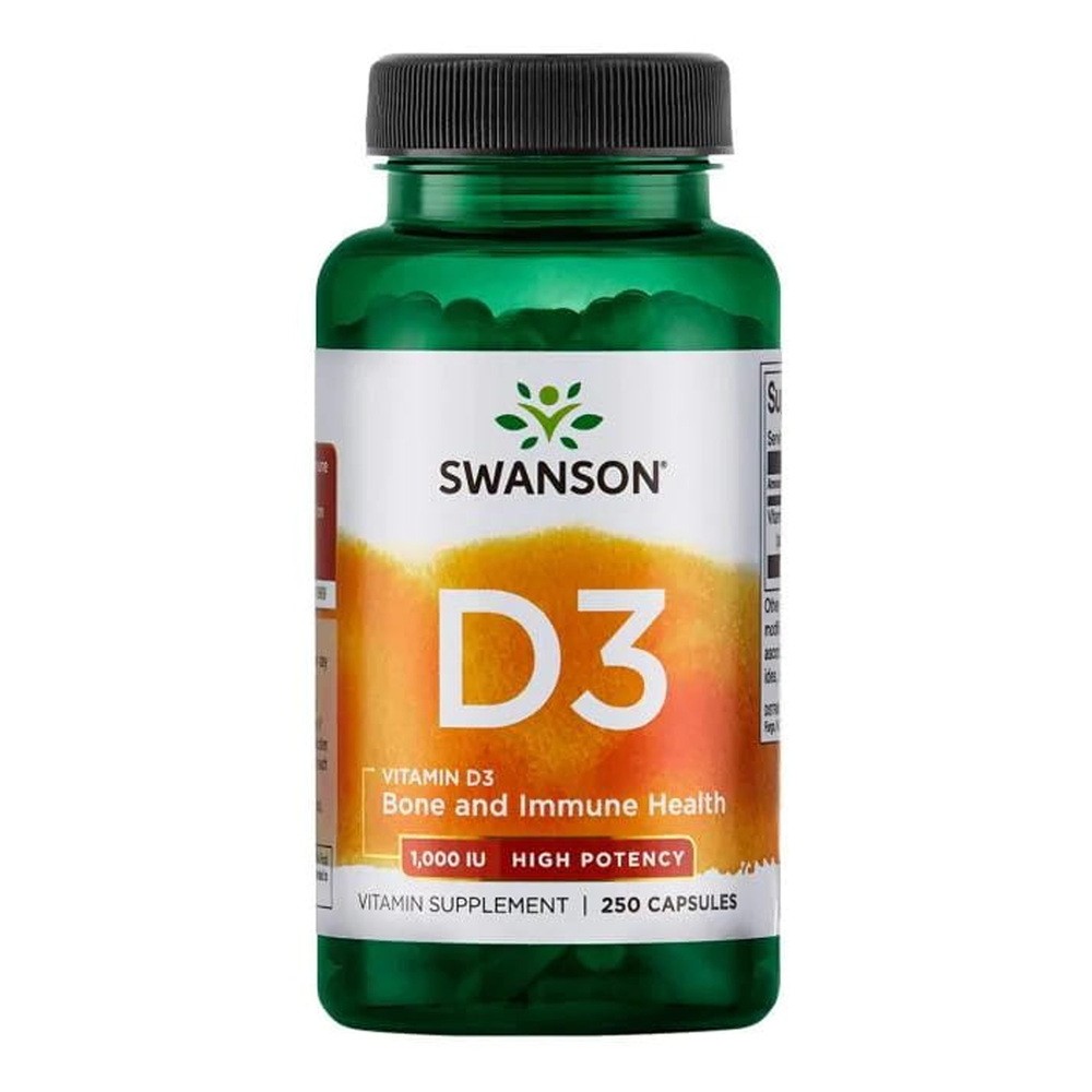 SWANSON Health Products Witamina D3 1000IU 250 kaps
