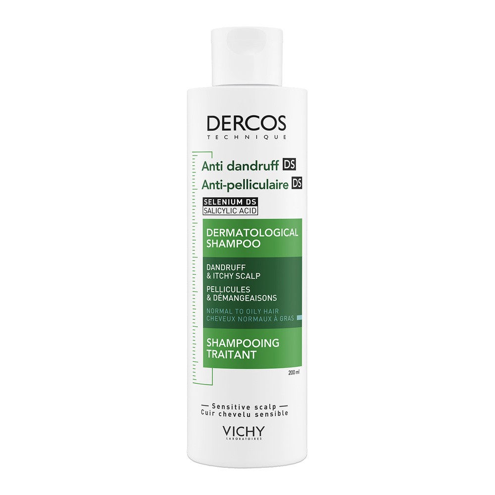 Vichy DERCOS Szampon z łupieżem do włosów tłustych, 200ml