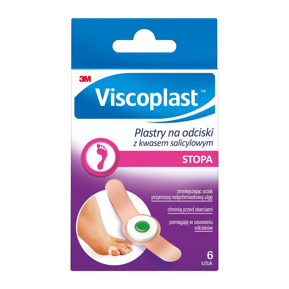 3M POLAND SP Z O.O. VISCOPLAST Plastry Poloderm na odciski 6 sztuk