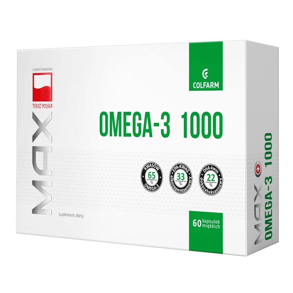 Z.F. COLFARM S.A. Z.F COLFARM S.A MAX OMEGA-3 1000 60 kaps 3146461