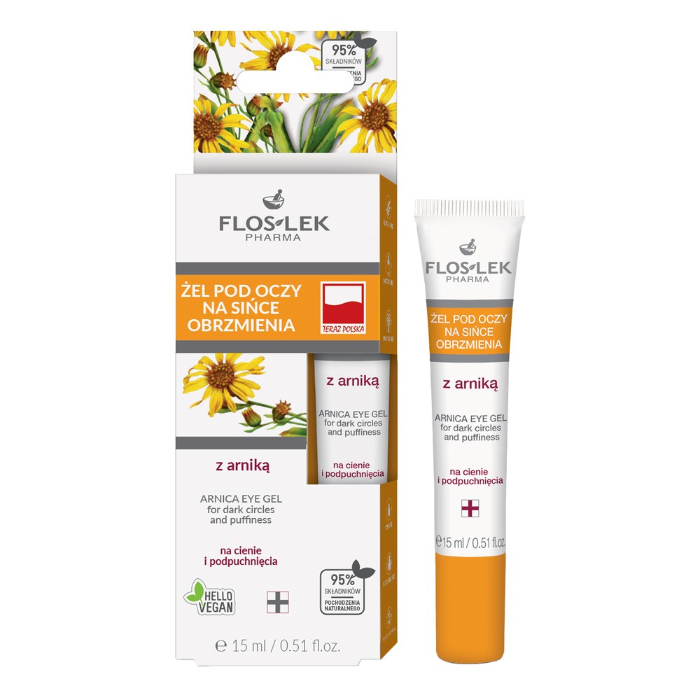 Flos-Lek Żel z arniką pod oczy na sińce, obrzmienia 15ml
