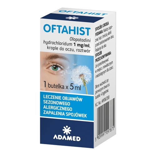 ADAMED Oftahist 1 mg/ml krople do oczu 5 ml |  OD 199 PLN!