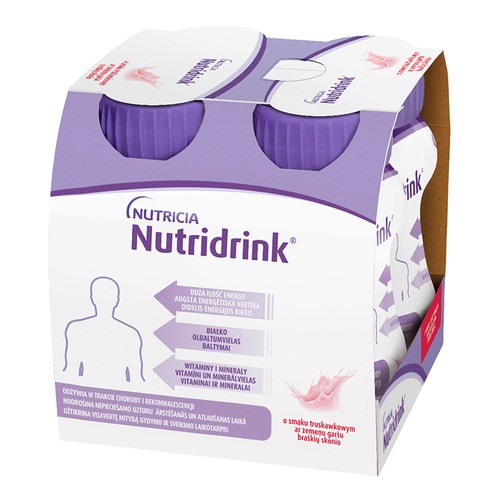 N.V.Nutricia Nutridrink truskawka 4x125 ml 305498