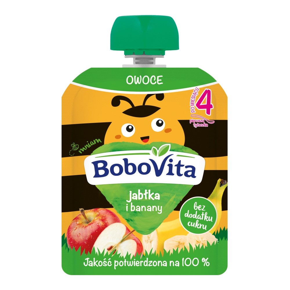 Nutricia Polska BOBOVITA MUS Jabłka i banany po 4 m-cu 80 g 3089641