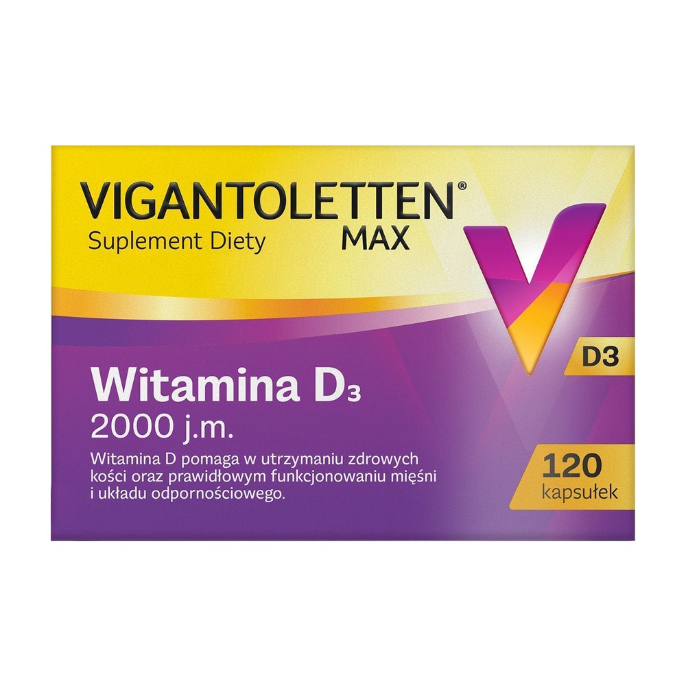 VIGANTOLETTEN Max 2000 j.m., 120 kaps.