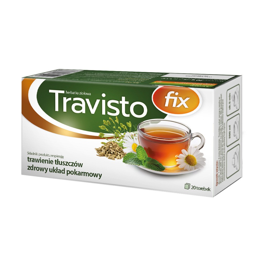 Aflofarm Travisto Fix herbatka ziołowa, 20 torebek