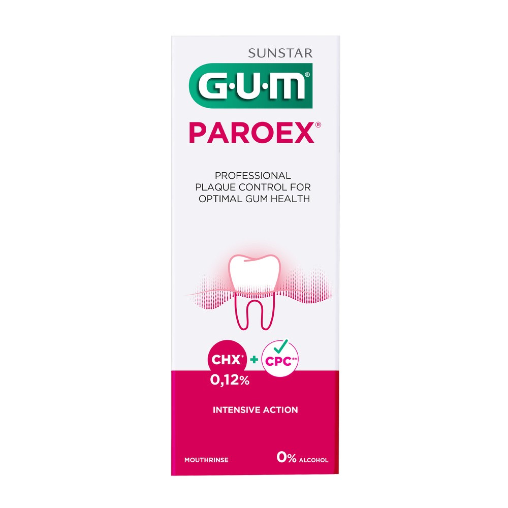 Sunstar GUM Butler ParoeX 300ml (1784) - płyn do terapii krótkoterminowej z chlo
