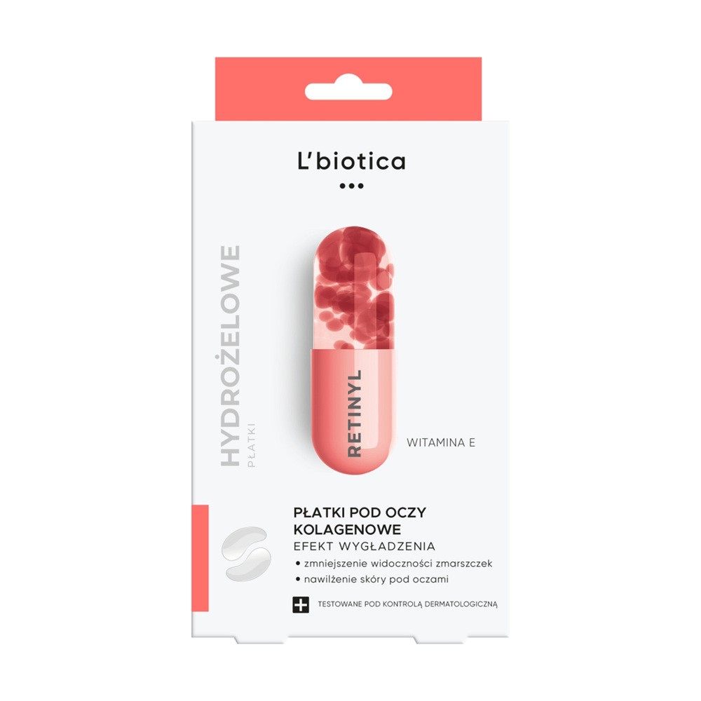 Lbiotica L'Biotica Kolagenowe płatki pod oczy wygładzanie zmarszczek 7048584