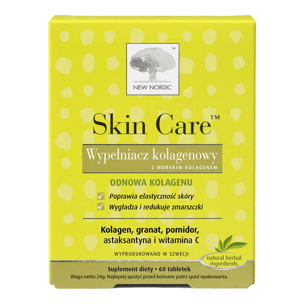 New Nordic POLSKA SP. Z O.O. Skin Care Wypełniacz Kolagenowy 60 tabletek 3149241