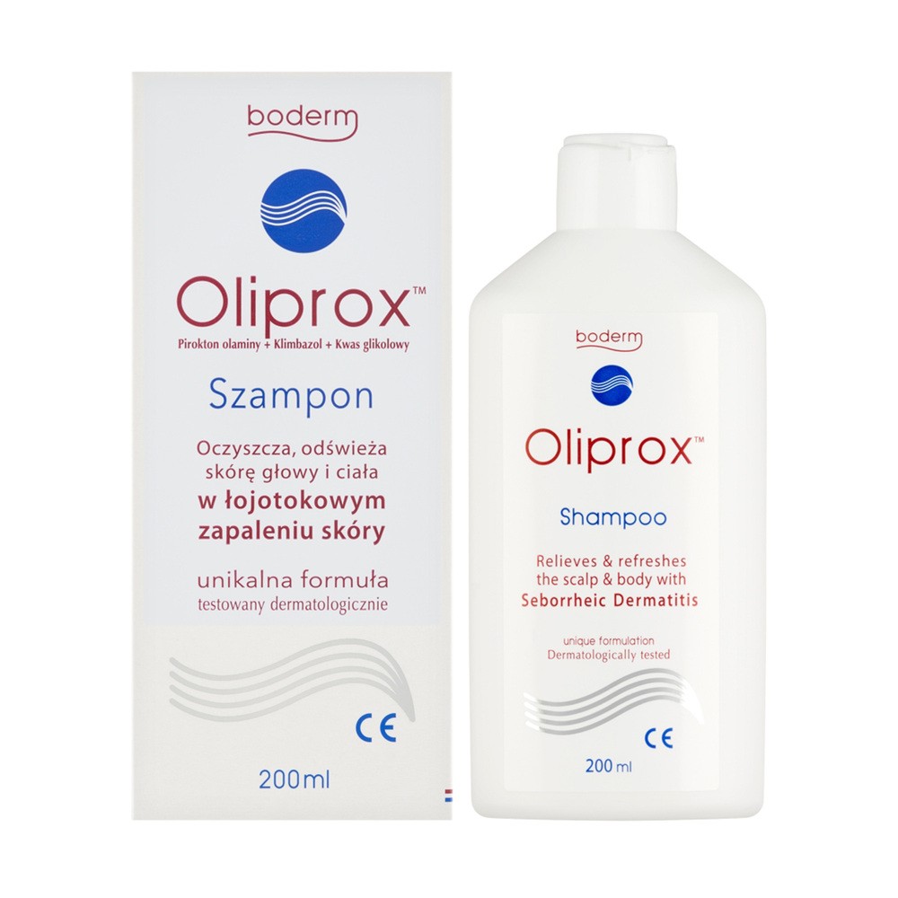 DERMAPROFIL Oliprox szampon do stosowania w łojotokowym zapaleniu skóry głowy i ciała 200 ml