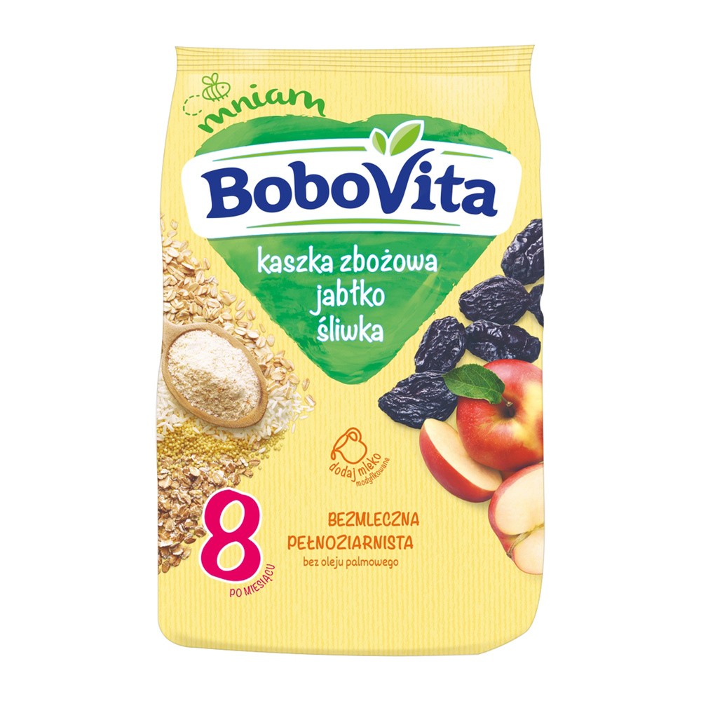 Bobovita Kaszka 7 zbóż z jabłkami i śliwkami Dla Małego Brzuszka