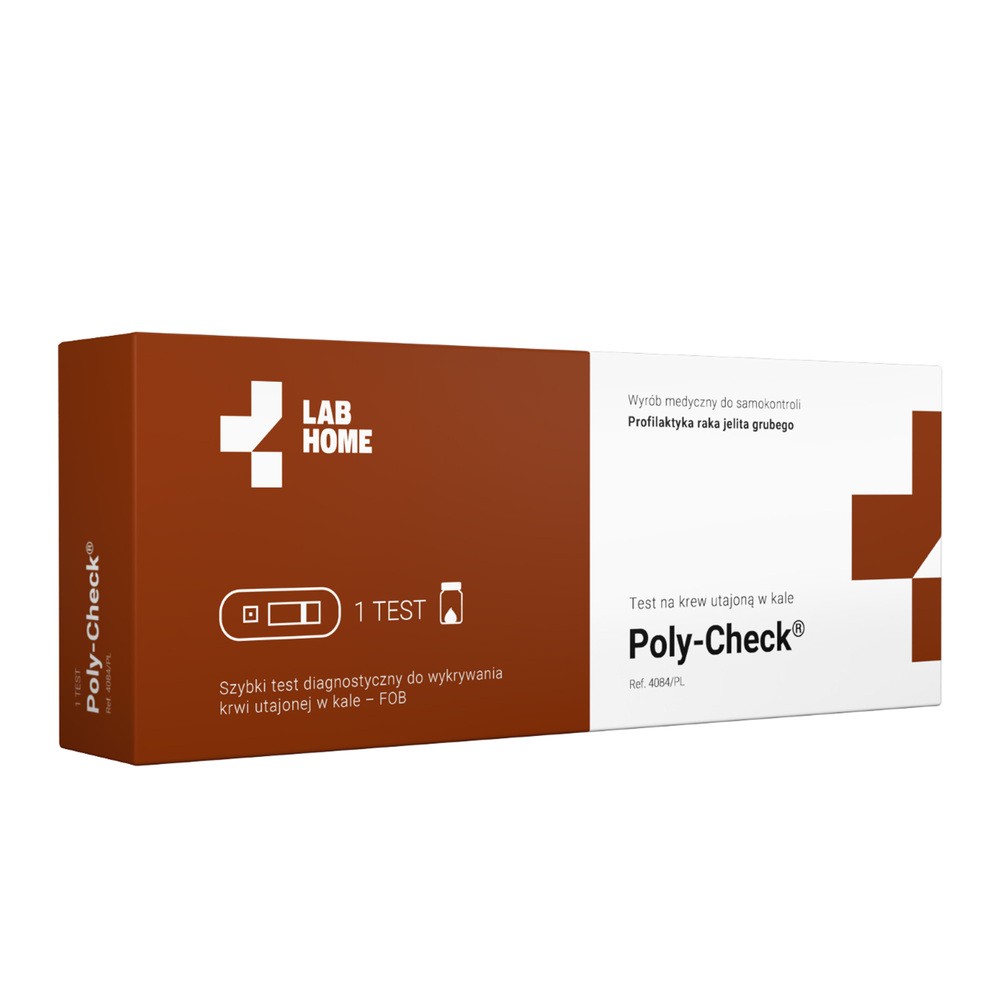 VedaLab Poly Check test płytkowy do wykrywania krwi utajonej w kale 1 sztuka 1126342