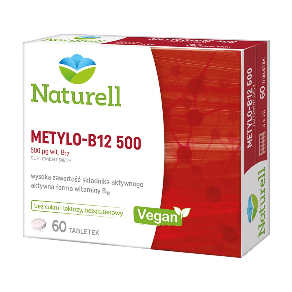 Naturell metylo b-12 500 x 60 tbl