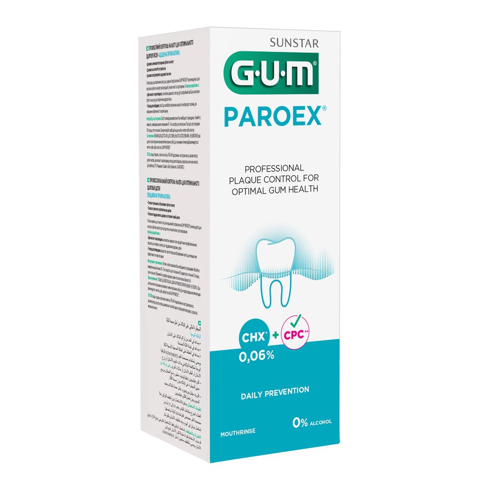 Sunstar GUM Butler ParoeX 500ml (1702) - płyn do codziennego stosowania z chlorh
