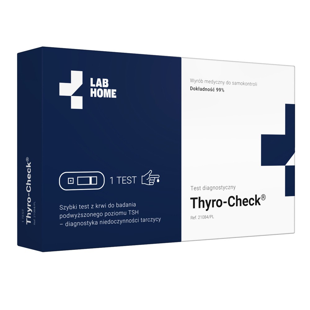 VedaLab Thyro Check test płytkowy do diagnozowania niedoczynności tarczycy 1 sztuka 1126340