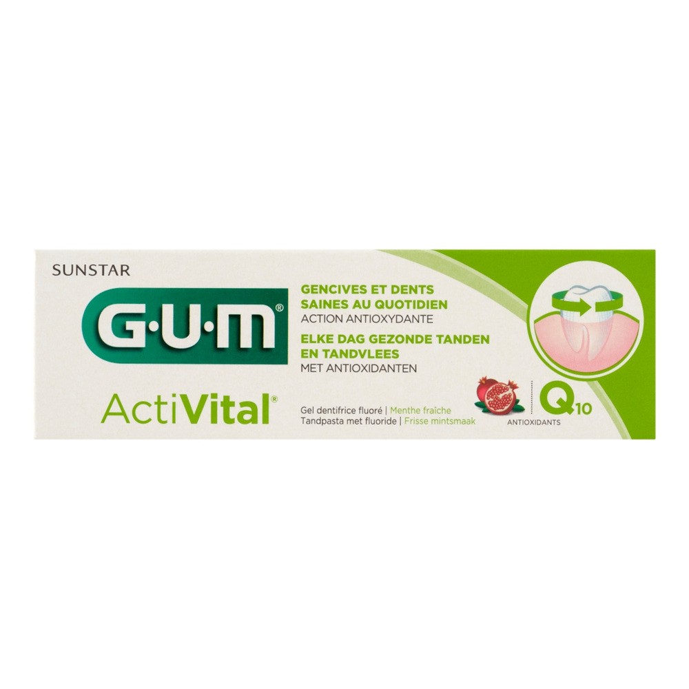 GUM Butler GUM ActiVital 6050- pasta do mycia zębów przeciw chorobom dziąseł, 75 ml 6050