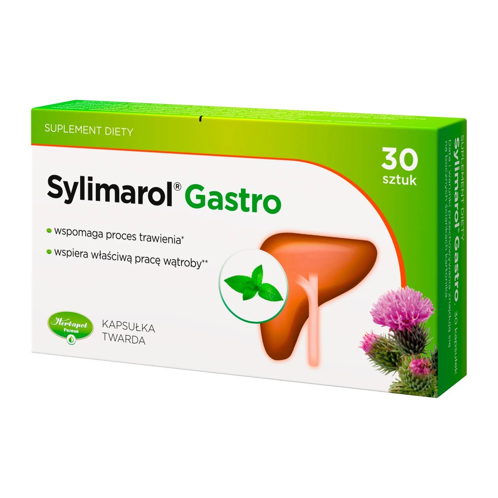 Herbapol POZNAŃ Sylimarol gastro x 30 kaps