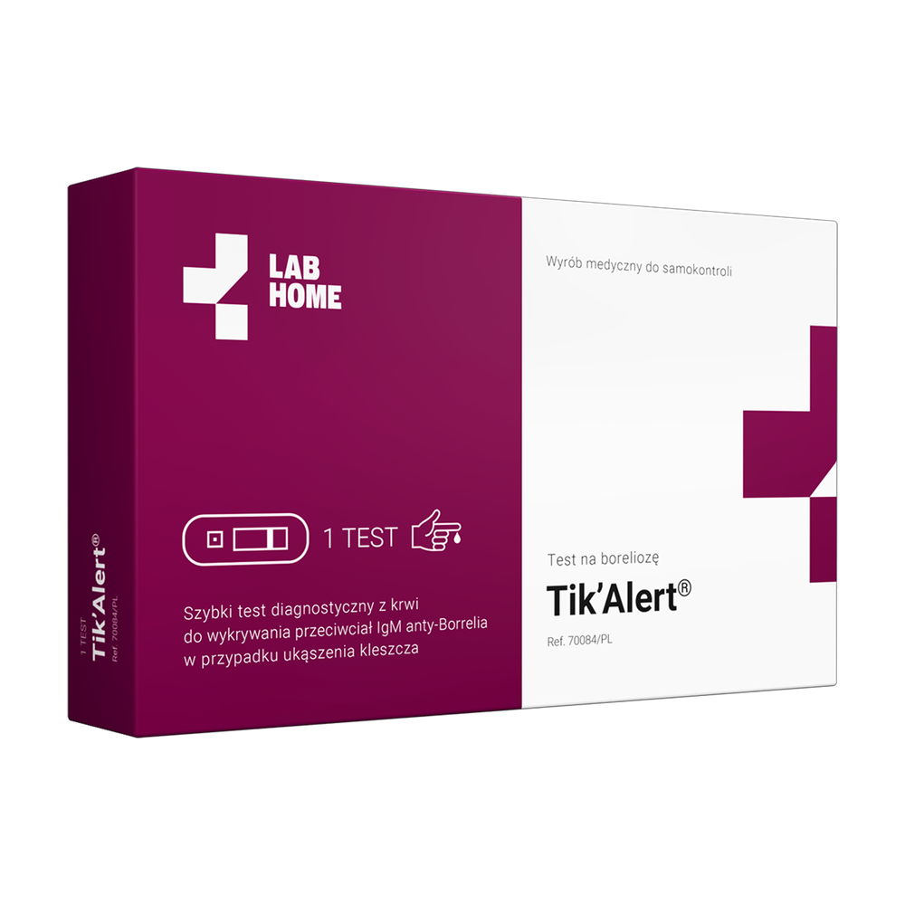 1.VedaLab Tik Alert test płytkowy do wykrywania boreliozy 1 sztuka 1126347