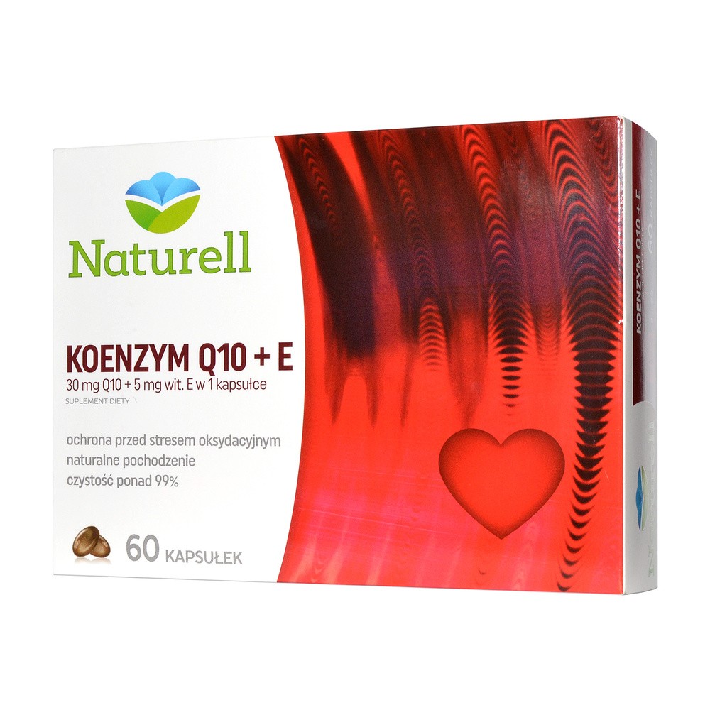 US Pharmacia NATURELL Koenzym Q10 + witamina E 60 kapsułek 3289261
