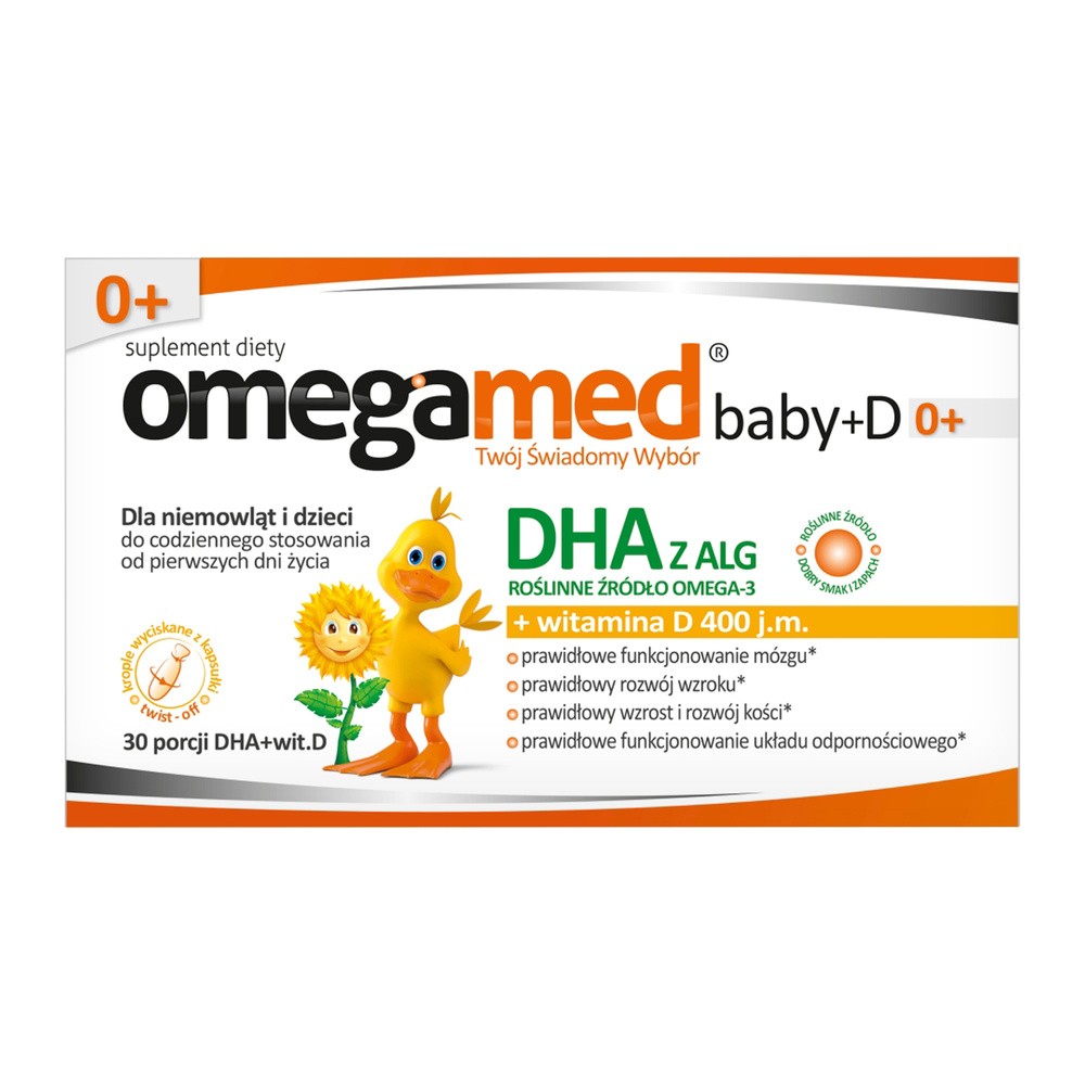 Omegamed baby + D Dha z Alg 30 kaspułek