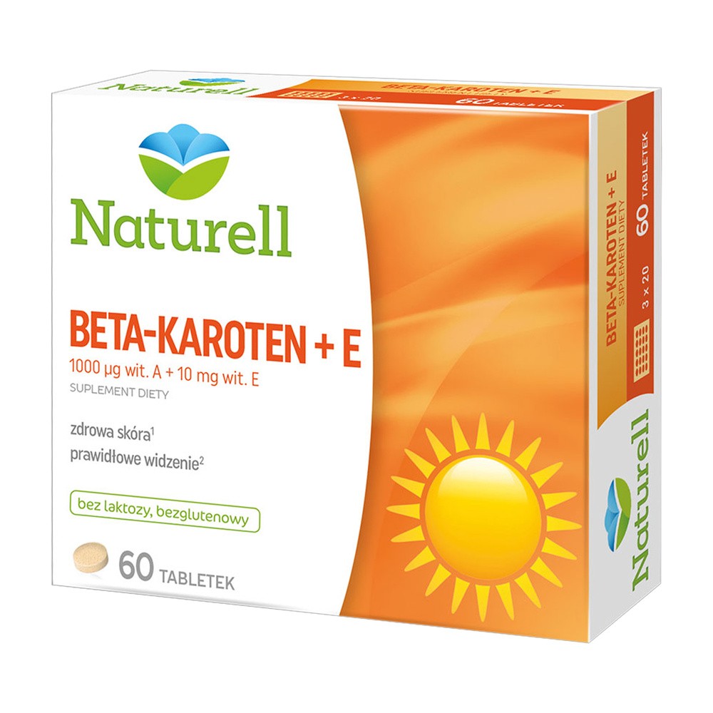 Naturell USP ZDROWIE Beta-karoten + E x 60 tabl