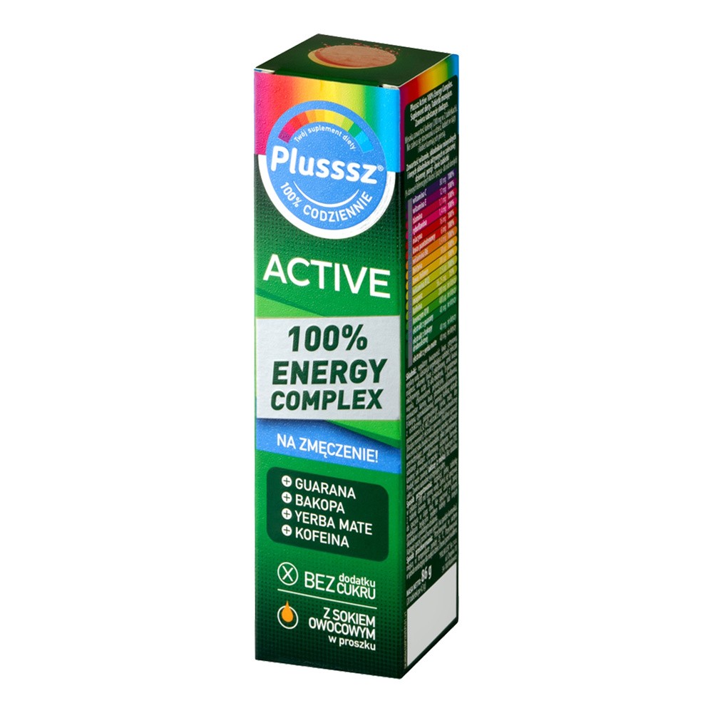 Polski Lek Plusssz Active 100% Energy Complex x 20 tabl musujących