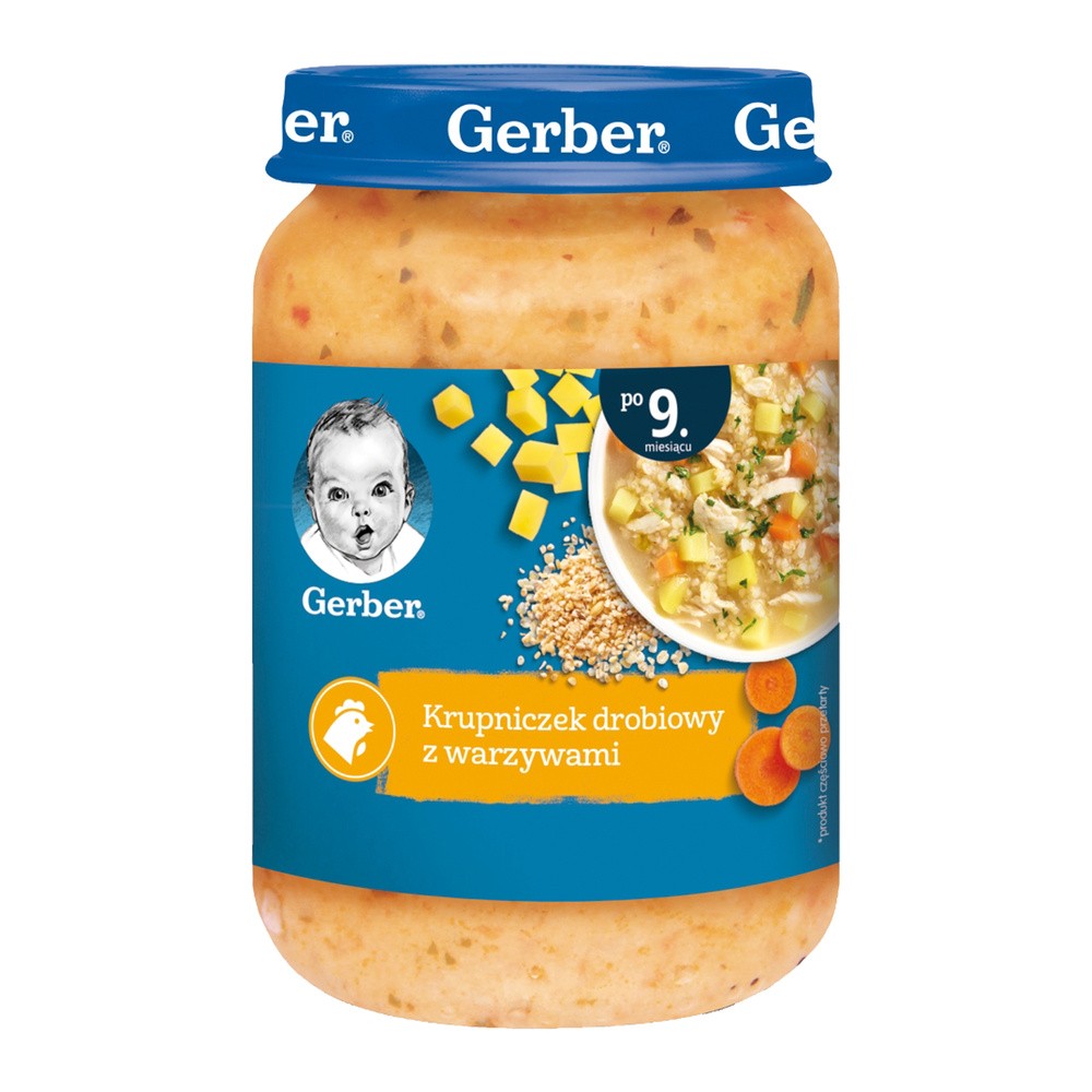 Gerber Tradycyjny krupniczek drobiowy po 9 miesiącu 190 g