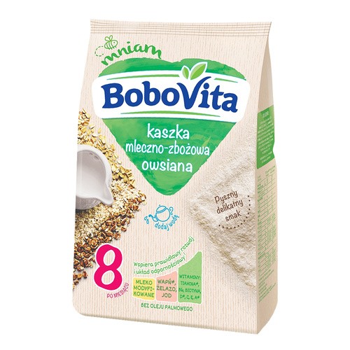 Nutricia Polska BOBOVITA Kaszka mleczno-wielozbożowa owsiane śniadanko po 6 m-cu